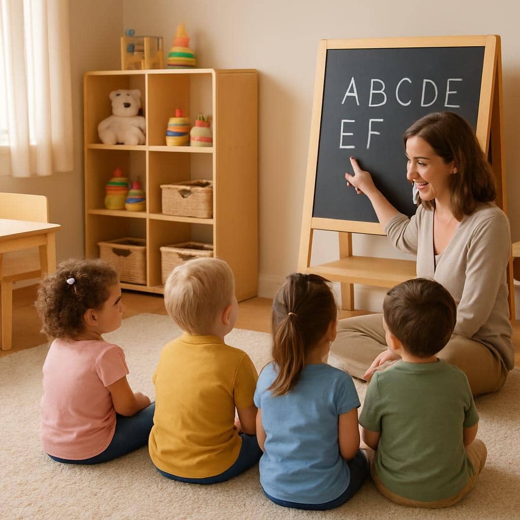 Seonsory Integration teacher teaching the childcare basics