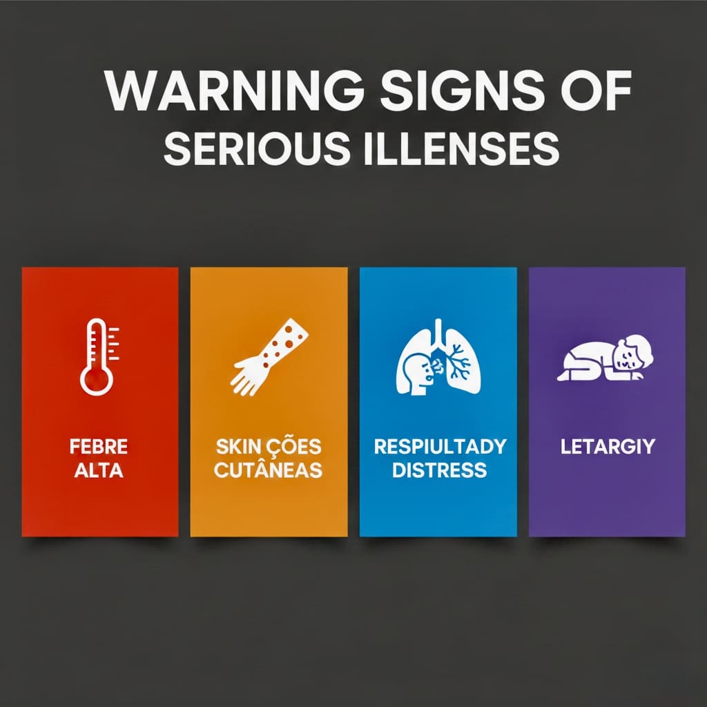 Warning signs of dangerous toddler illnesses and life-threatening symptoms toddlers display infographic