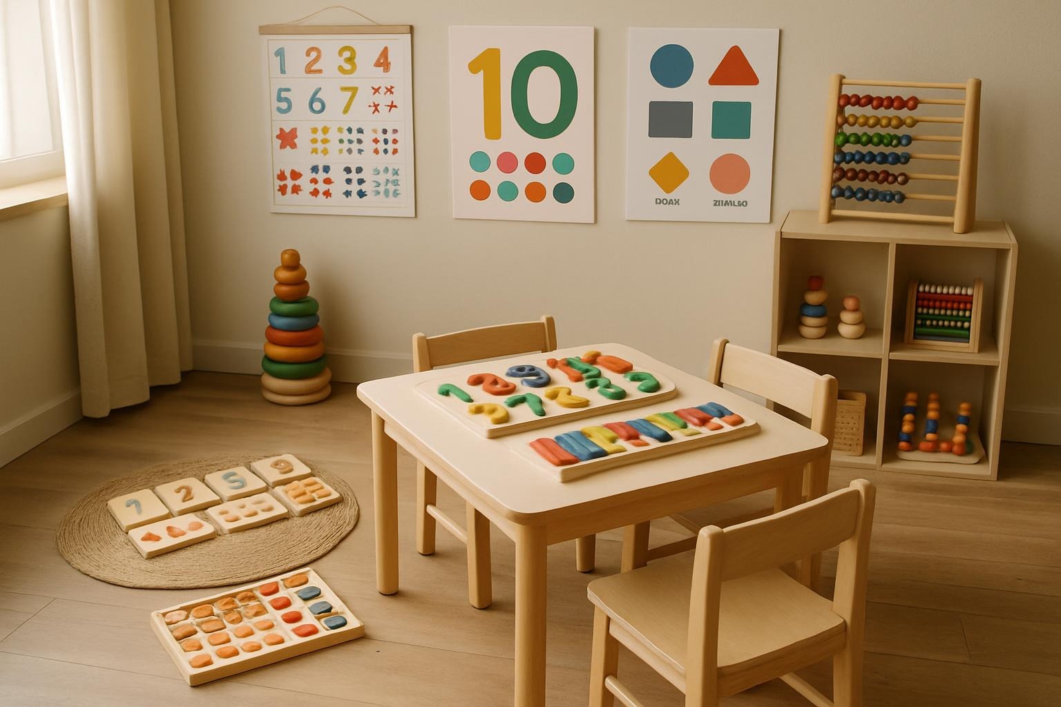 Interactive math learning environment designed to make toddlers math genius through engaging educational materials