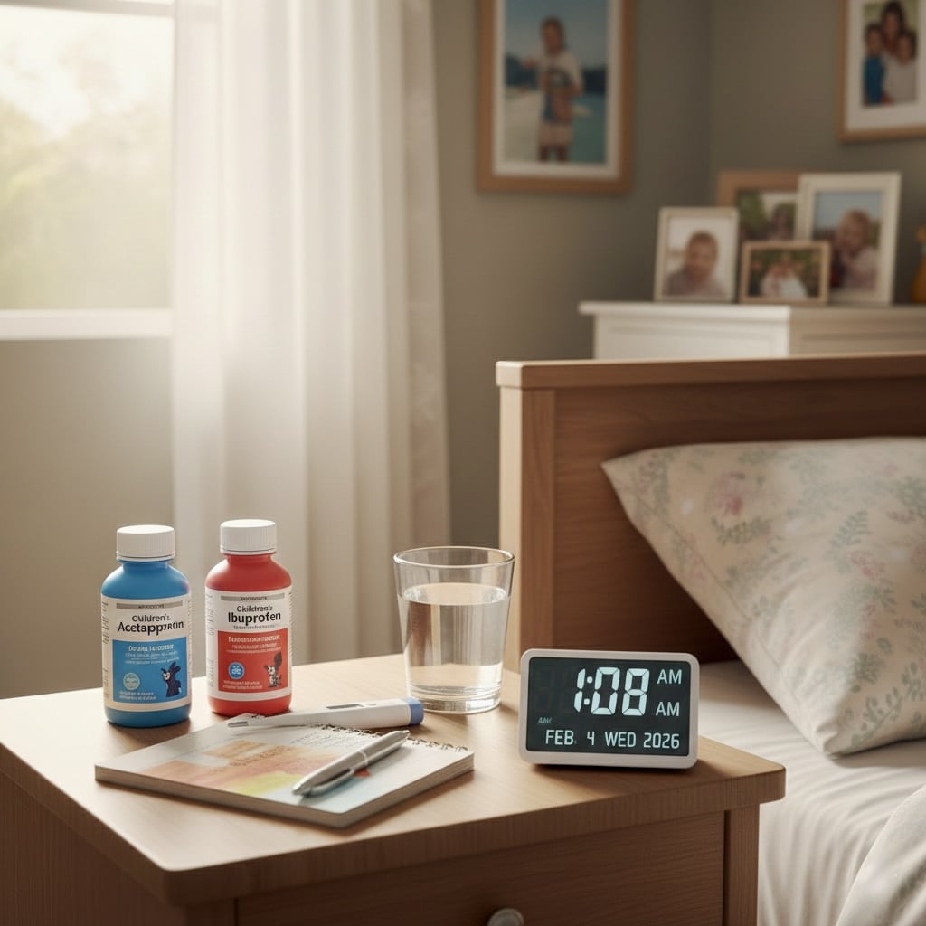 fever in children medication management acetaminophen ibuprofen thermometer tracking