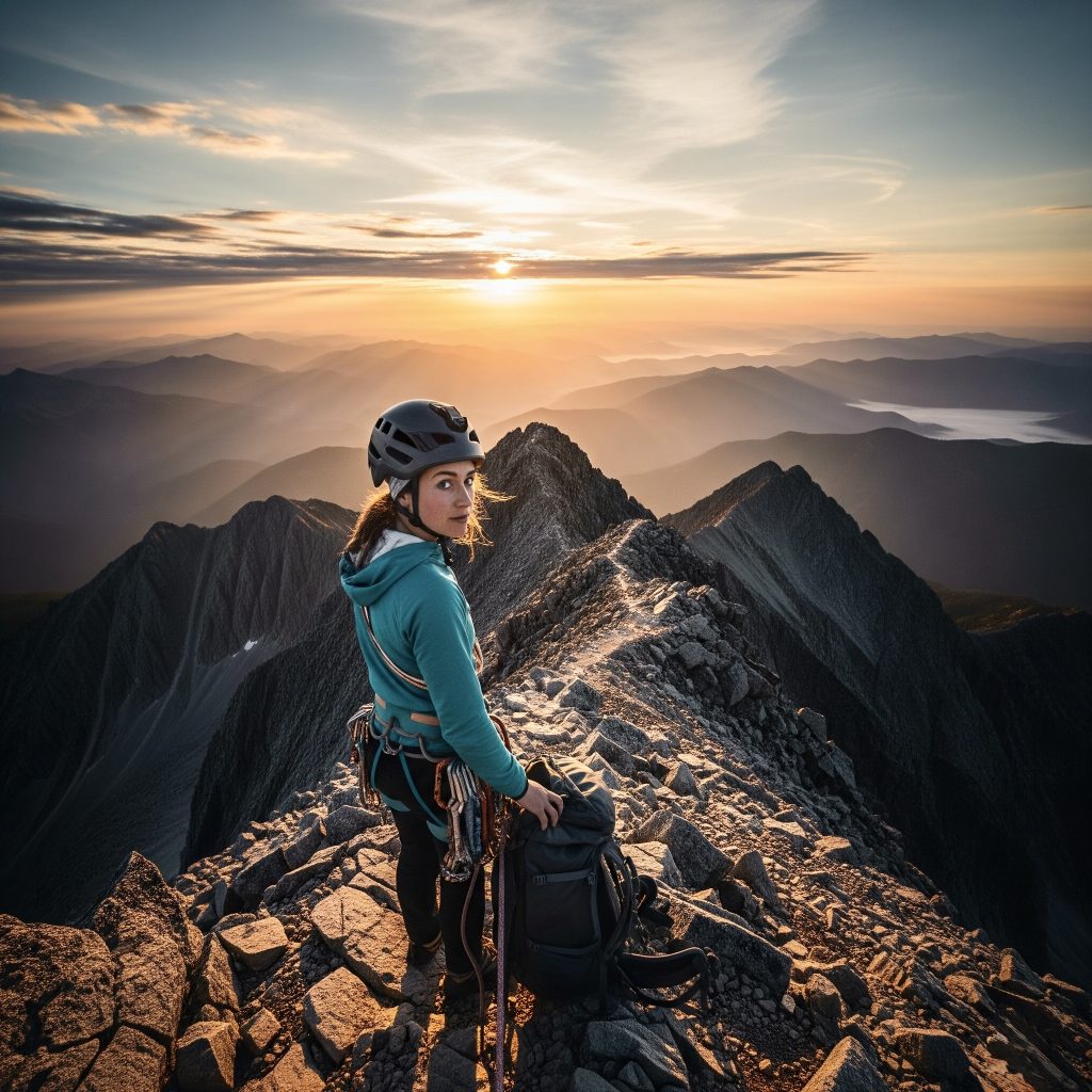 Mountain climber symbolizing emotional recovery strategies and growth through overcoming life challenges