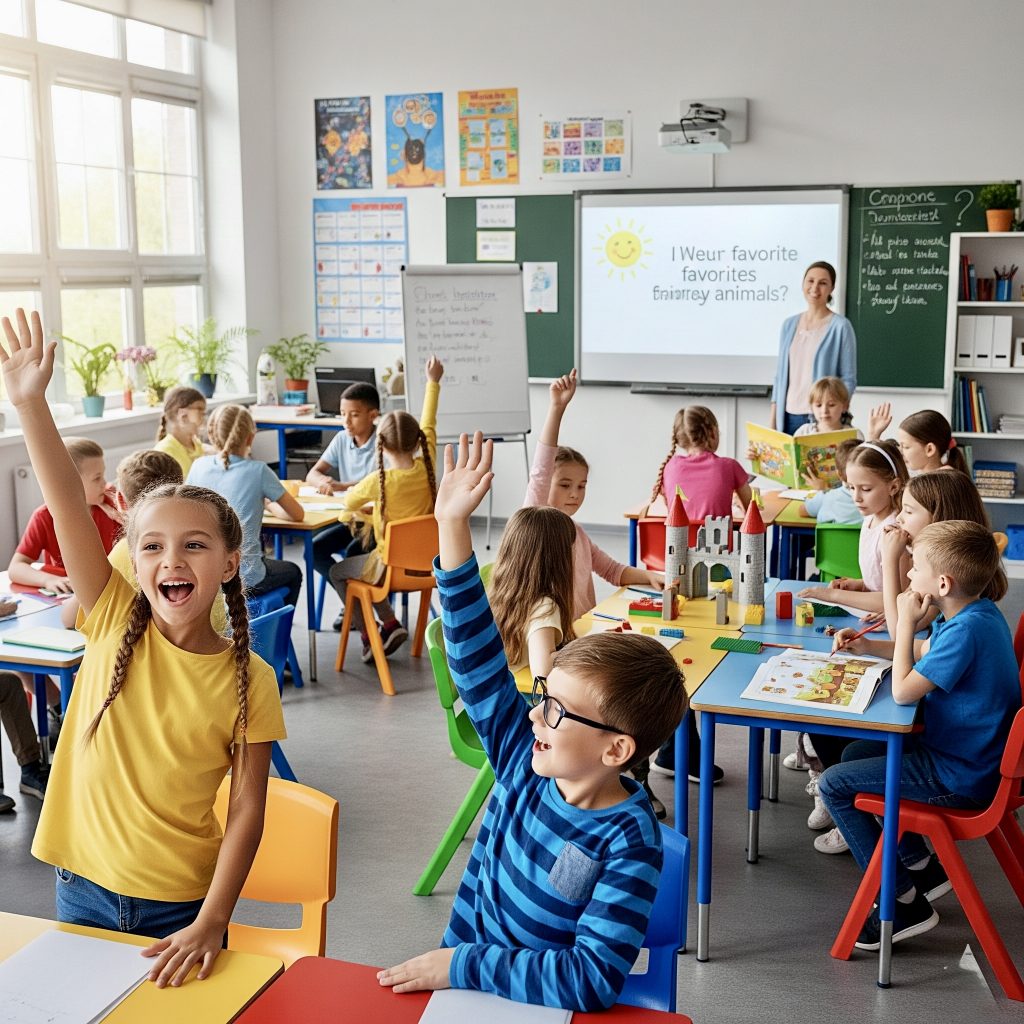 Children starting school emotionally ready demonstrating success in engaging classroom environment