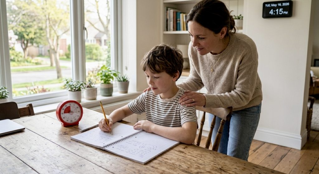 how to treat ADHD in children using structured homework routine with visual timer
