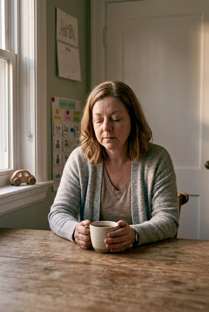 caregiver self-care during daily routine for autistic child