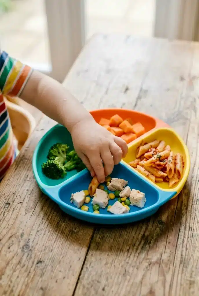Autism feeding strategies food sensitivities divided plate for children