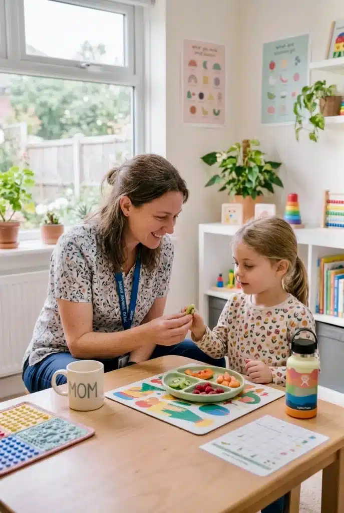 feeding therapy session for children with autism food selectivity 